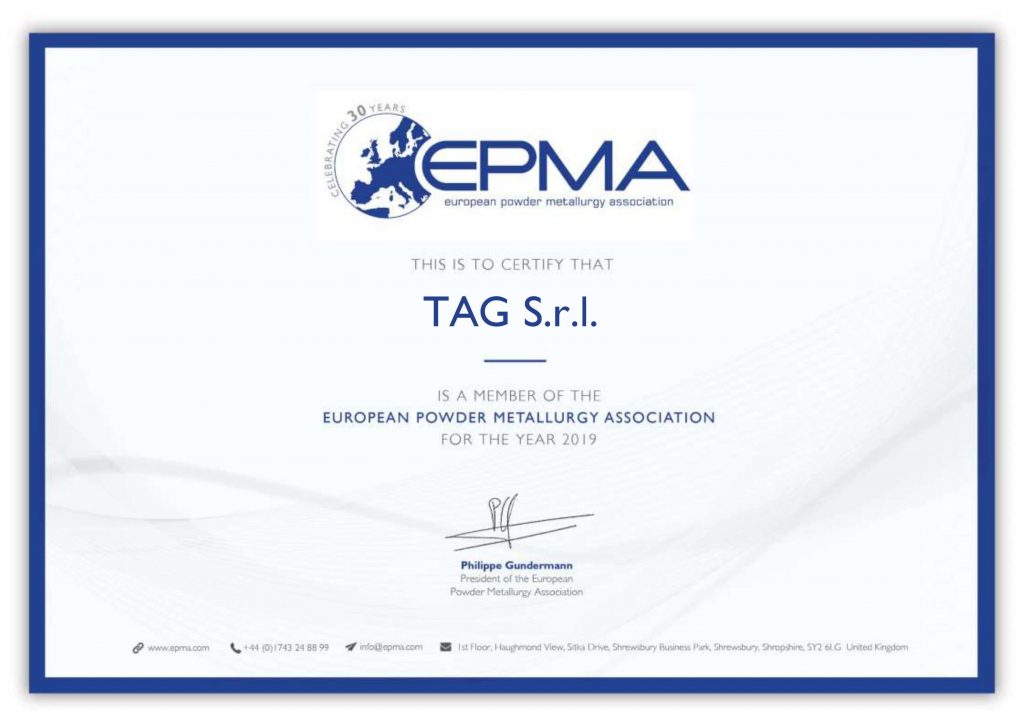 Certificato EPMA